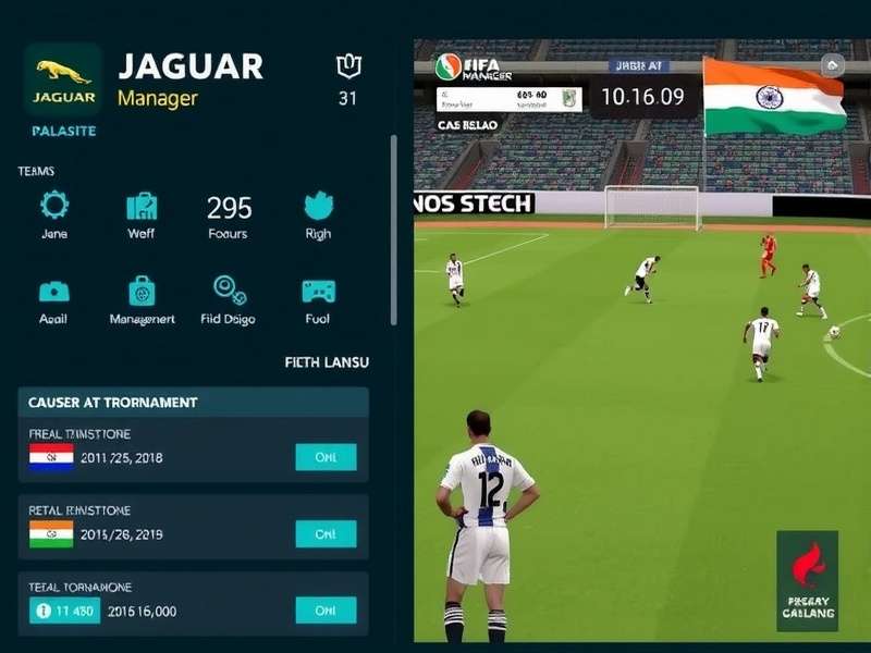 Jaguar FIFA Manager gameplay screenshot showing team management interface